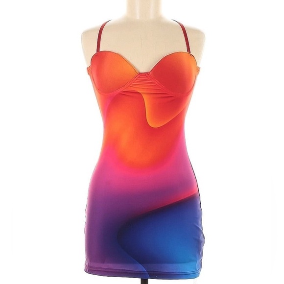 Halfheart Dollskill Solitude Is Bliss Bodycon Dress Large NWOT - Picture 1 of 4